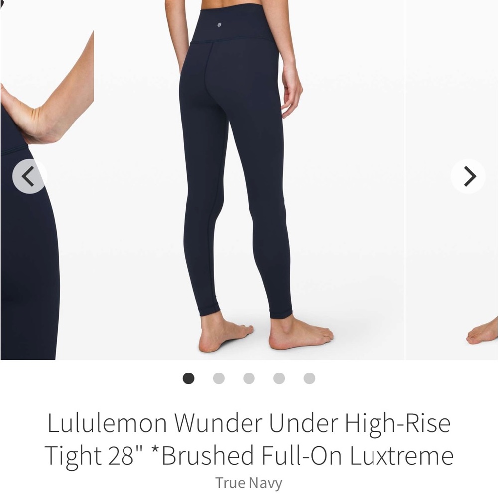 Lululemon - Wunder Under Brushed Luxtreme - Size 6 - EXCELLENT condition - Picture 3 of 8